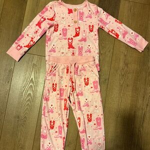 SweetHoney Valentines Cowgirl Matching Set – Size 5Y/T
